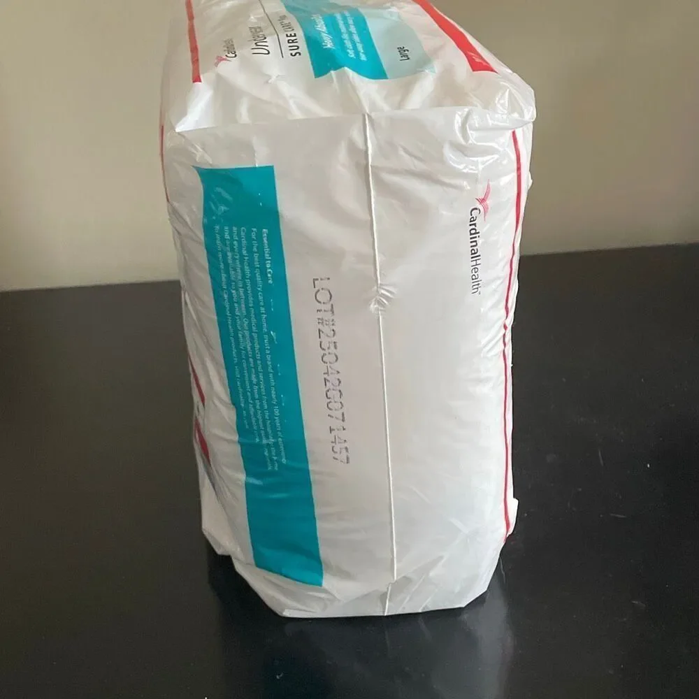 Cardinal health under wear sure care plus heavy absorbency size large 18 count